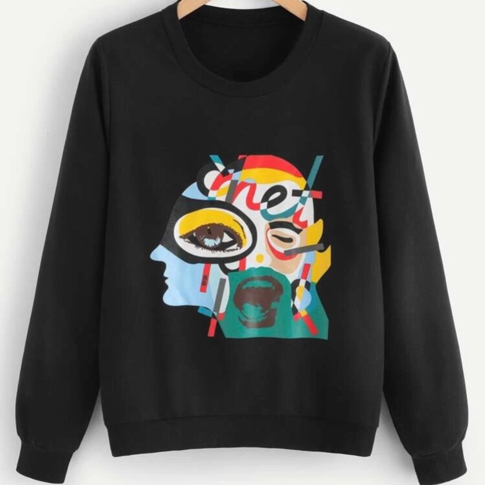 Abstract picture sweatshirt